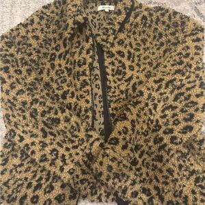Madewell Leopard Print Teddy Jacket